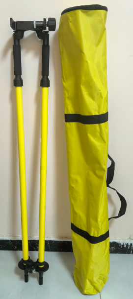 LSBY Bipods for Levelling Staff (Yellow; for 3~6cm Staff; Height 1.2m~1.8m)