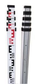 TSA3 3m Aluminium Telescopic Staff (3 sections; E/1mm)