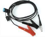565856 Leica-compatible Station-Power Cable for Total Station and GPS (1B 8-pin Male+Alligator Clips+ Fuse)