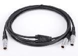 756365 Leica-compatible Data Y Cable Connects GPS to Controllers and External Battery (1B 8-pin Male+ 1B 5-pin Male+1B 8-pin Male)