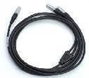 Leica-compatible Y Data Cable Connects GPS, Total Station and External Battery (1B 8-pin Male + 1B 5-pin Male+0B 5-pin Male)